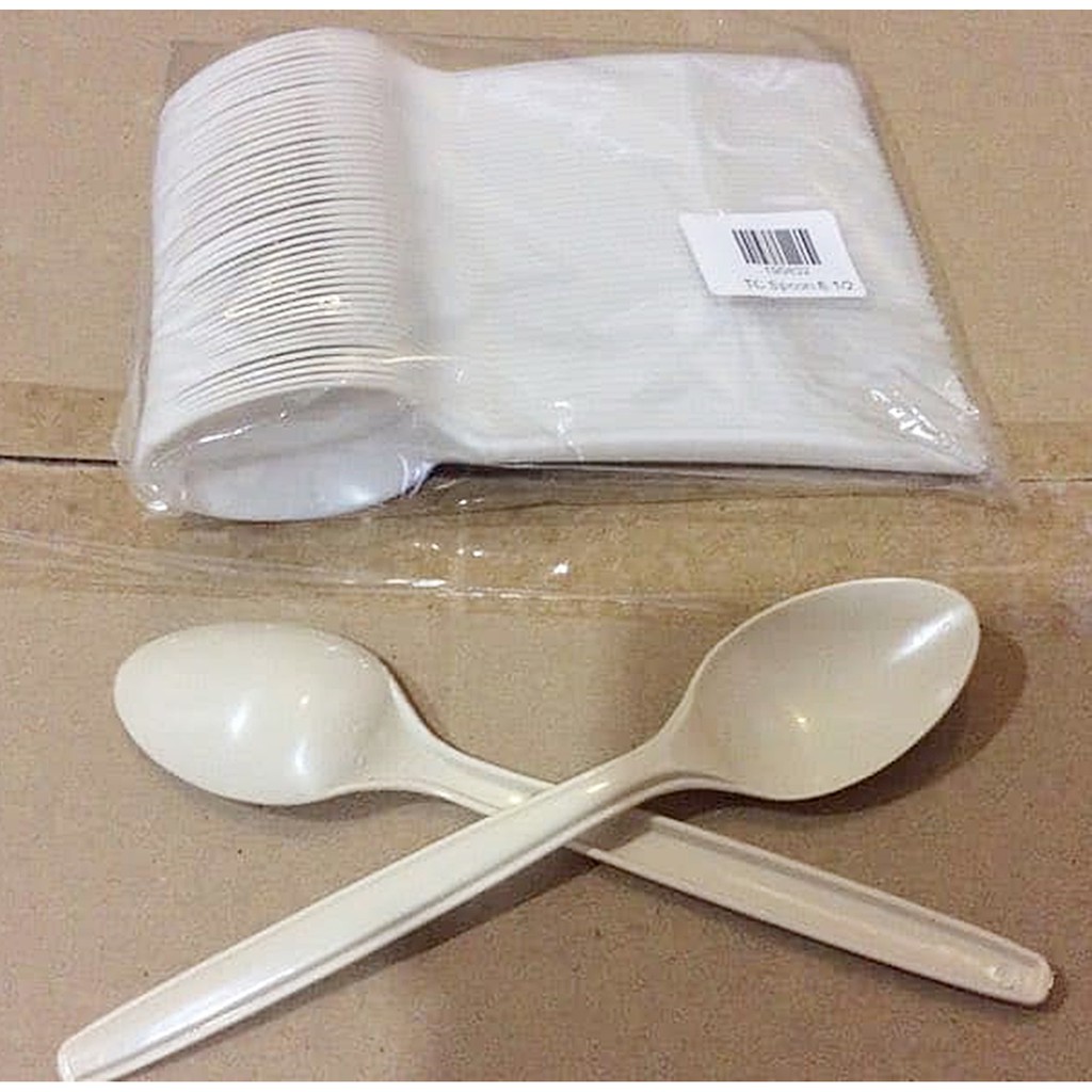 6.5" 50 Pcs plastic Fork and Spoon / Fork and Spoon disposible / Party