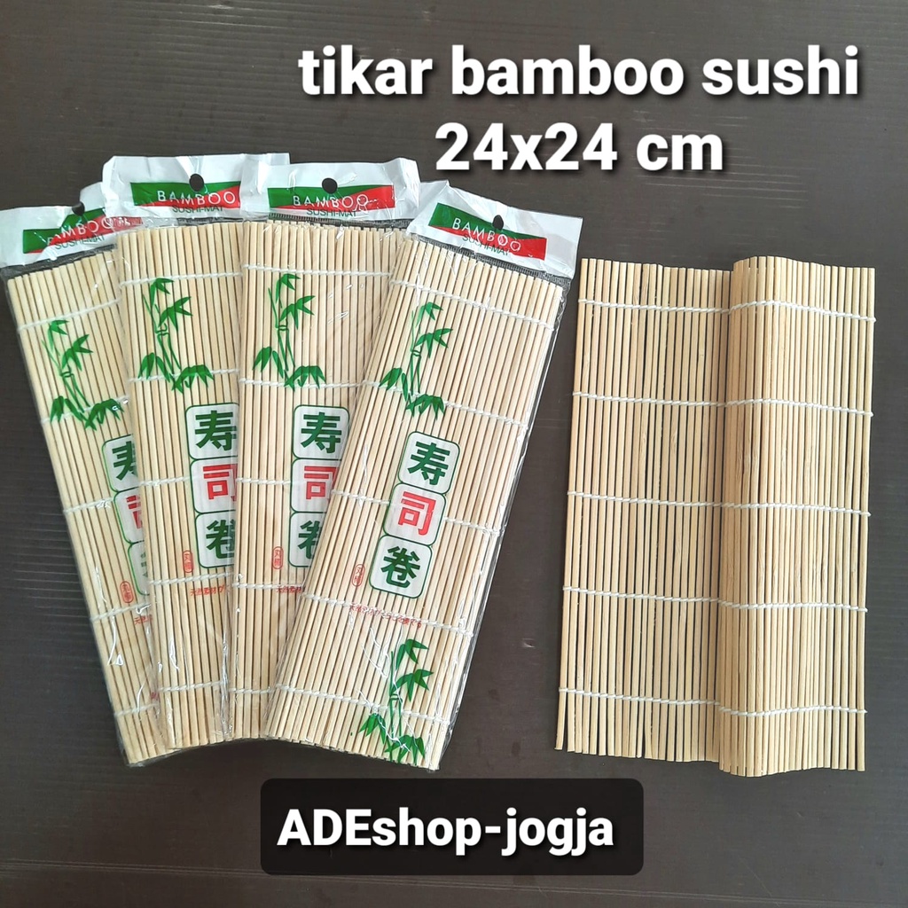 Bamboo sushi rolling mat bamboo roll maker mat 24x24 cm | Shopee Malaysia