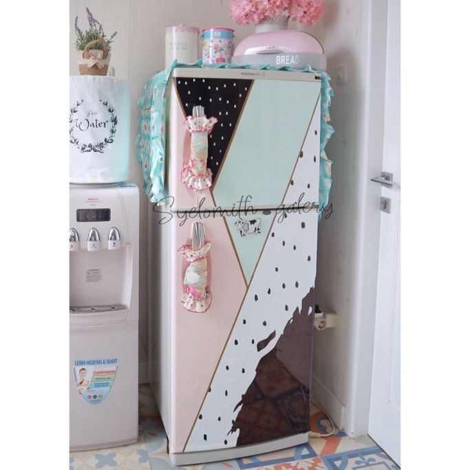 Diy SHABBY 1-door And 2-door Refrigerator STICKER | Shopee Malaysia
