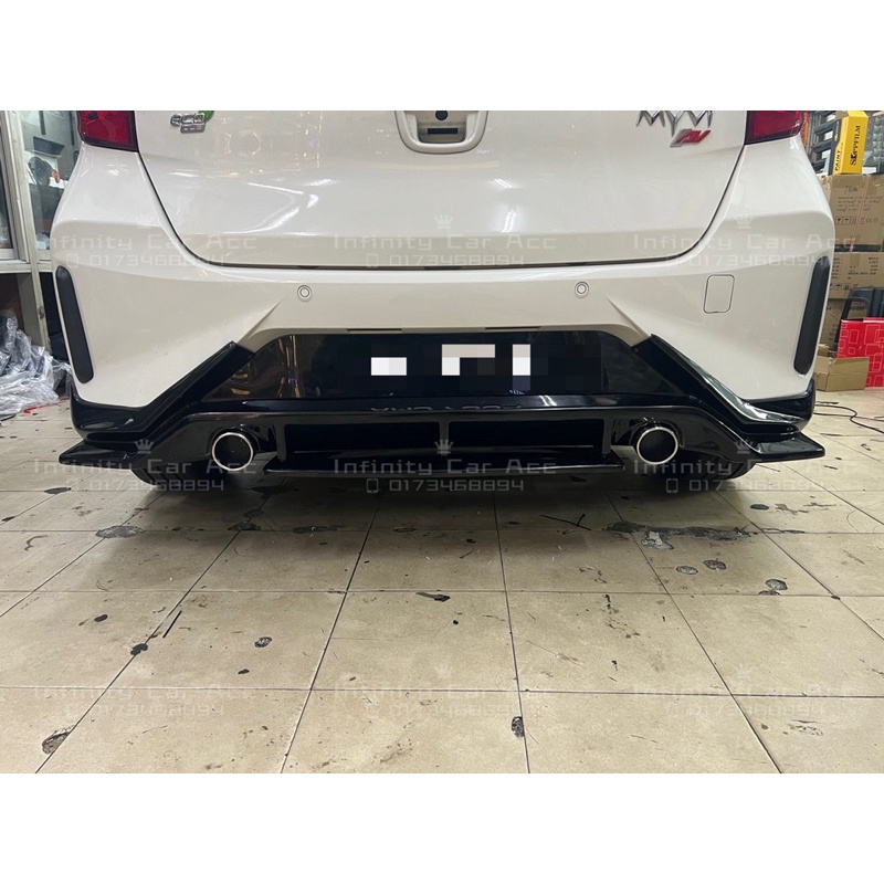 Perodua Myvi Facelift 2022-2025 Rear Bumper Diffuser Lip V2 | Shopee ...