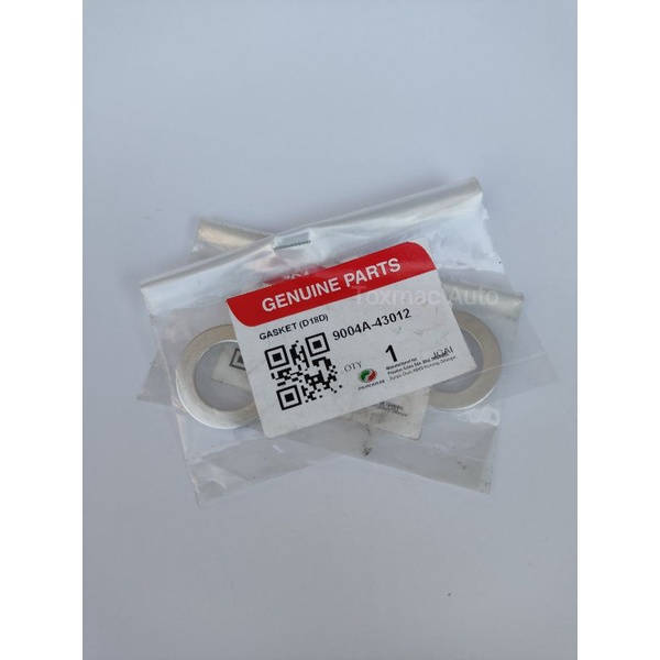 Original Drain Nut Gasket (D18D) Perodua Manual Transmission Gearbox Oil PN 9004A43012 Shopee