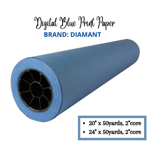 Diamant Digital Blueprint Paper   Blue Paper In Roll 80gsm 