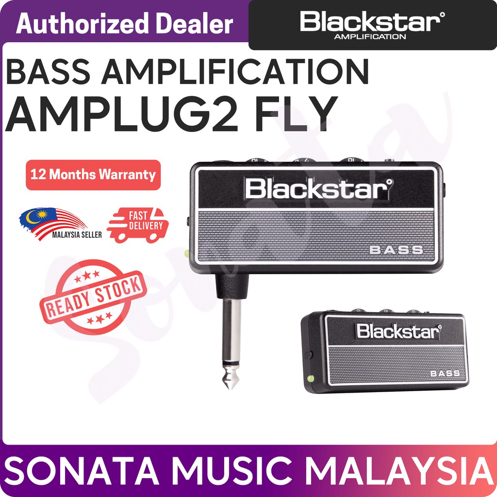 Blackstar AmPlug2 Fly Bass 3 Channel Compact Headphone Bass Guitar Amp ...