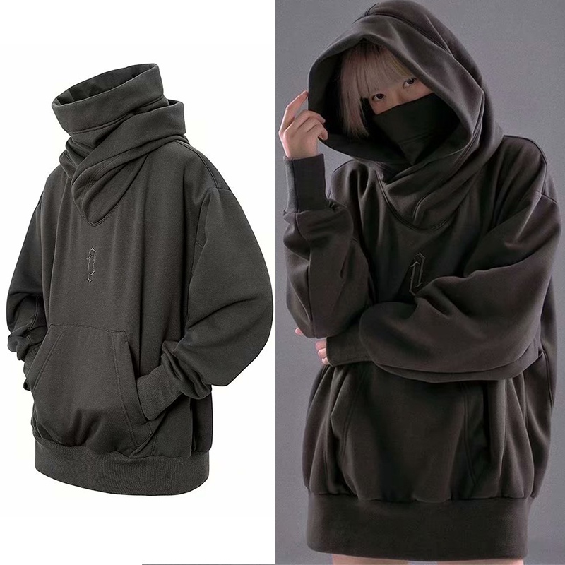 Hoodie with store long neck