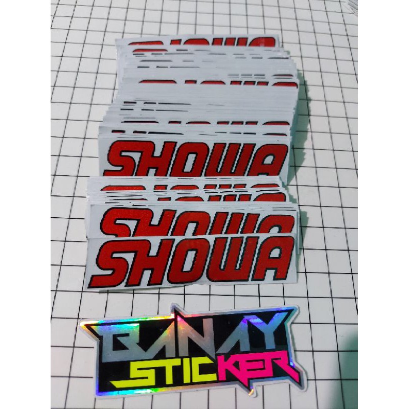 MERAH Red SHOWA SHOCK STICKER CUTTING Shopee Malaysia