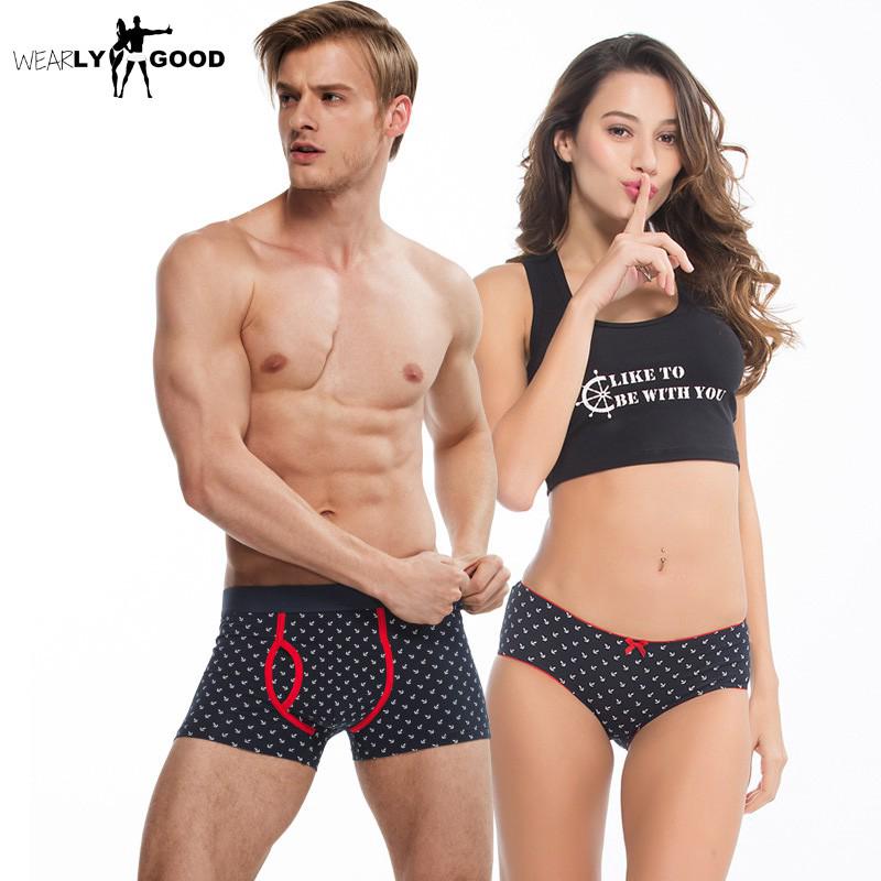 Couple Matching Underwear Men's Boxers Briefs Shorts Sexy - Temu United  Arab Emirates