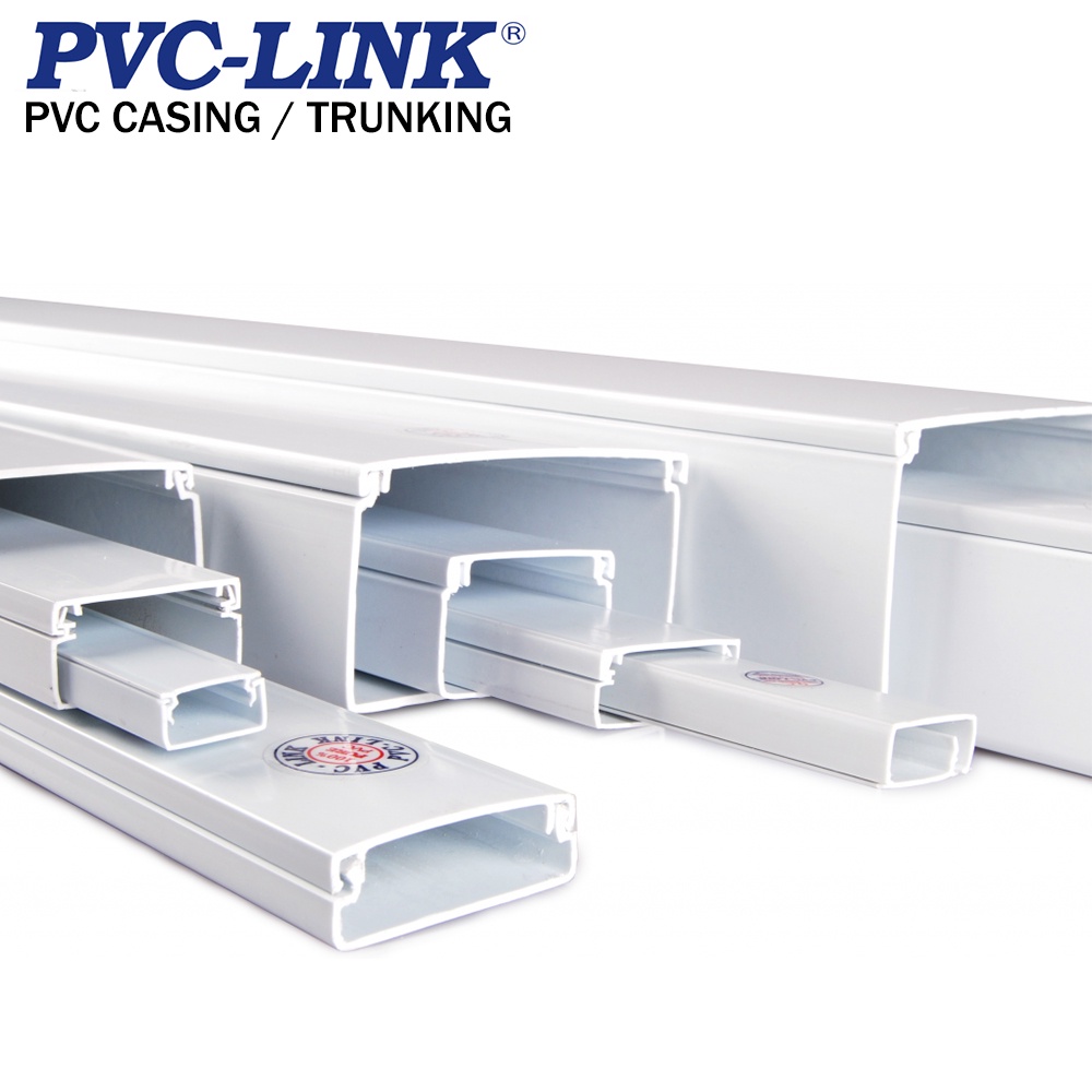 PVC Casing / Wiring Casing / Electrical Casing / PVC Trunking 6ft