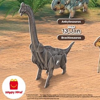 McDonalds Happy Meal Toy Jurassic World 2022 New Edition Shopee