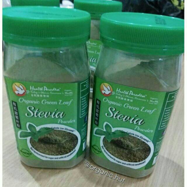Organic Stevia Green Leaf Organic Stevia Powder 130gr HP Sugar