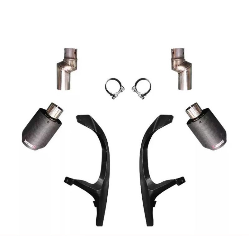 Honda Civic Fe 1.5 Turbo Rs V E Spec Car Exhaust Pipe Muffler Real Carbon Fiber Dual Tip Pipe