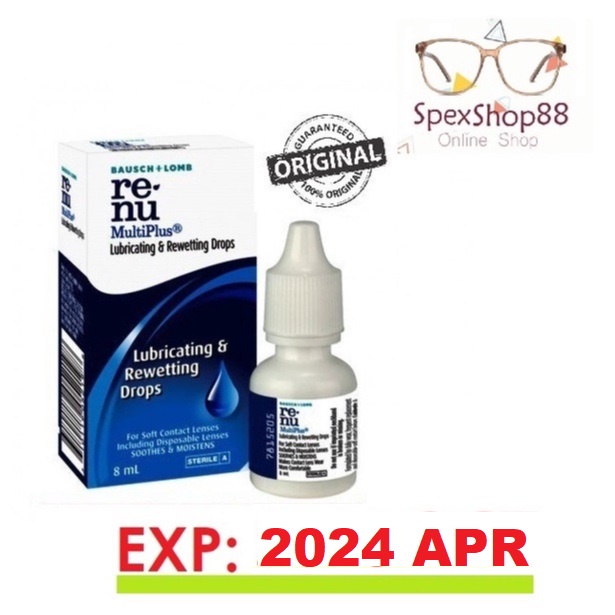 RENU MULTIPLUS LUBRICANT & REWETTING EYE DROP 8ML BAUSCH + LOMB