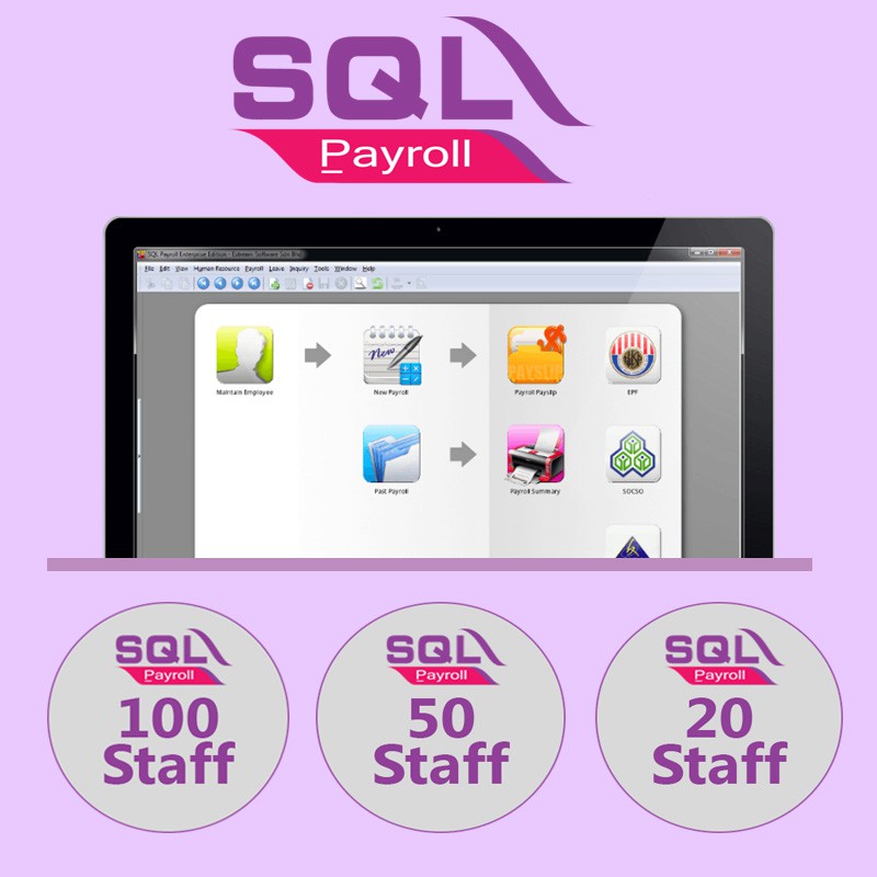 SQL PAYROLL SOFTWARE SYSTEM (10 STAFF) | Shopee Malaysia