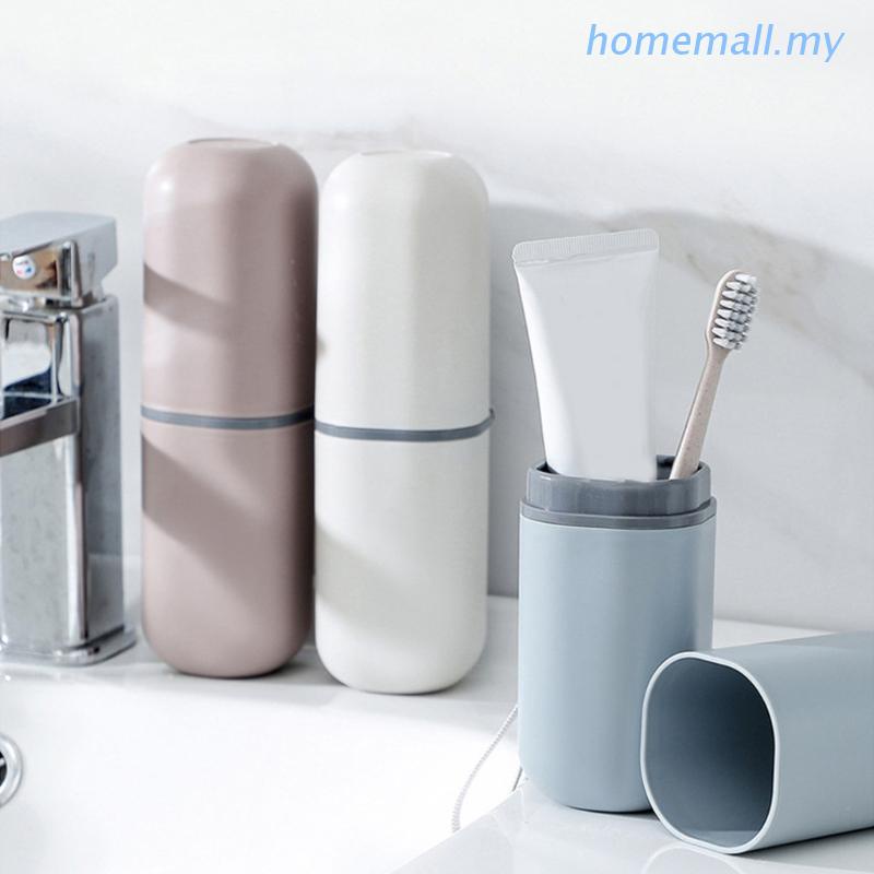Travel Toothbrush Toothpaste Case Plastic Holder Storage Case Box Organizer Household Storage