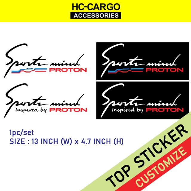 HC Cargo Proton Car Sticker Sport Mind Inspired | Shopee Malaysia