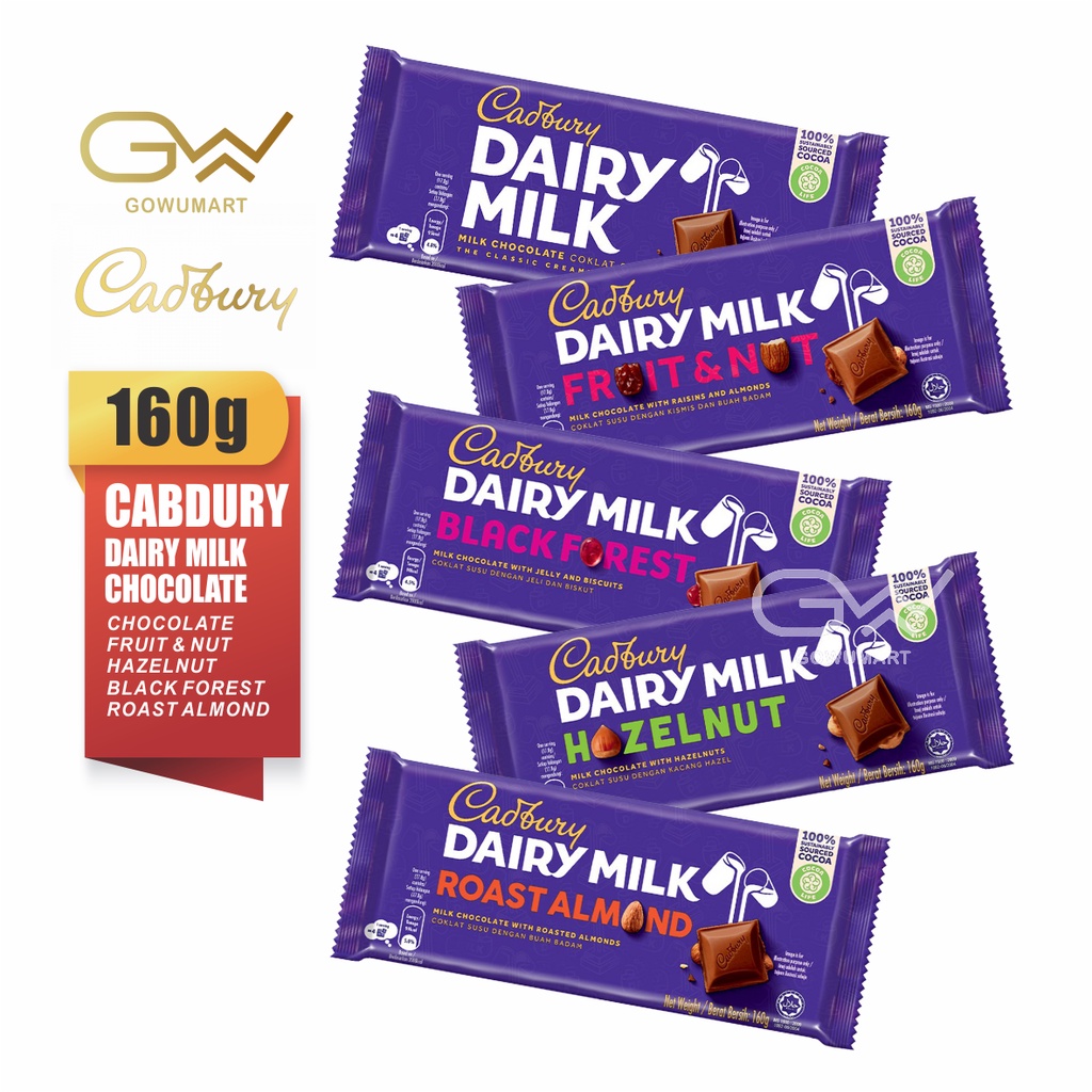Cadbury Dairy Milk Assorted Chocolate Bar 5 Flavours BEST SELLER HALAL