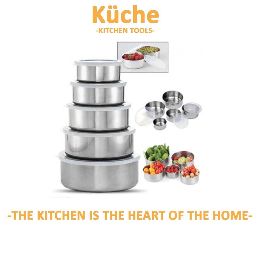 KUCHE 5 in 1 Stainless Steel Multiple Layer Food Container Storage