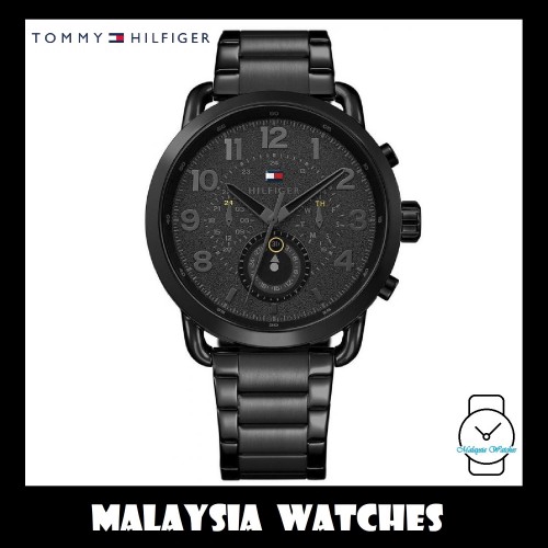 100 Original Tommy Hilfiger Men s 1791423 Briggs Black Stainless