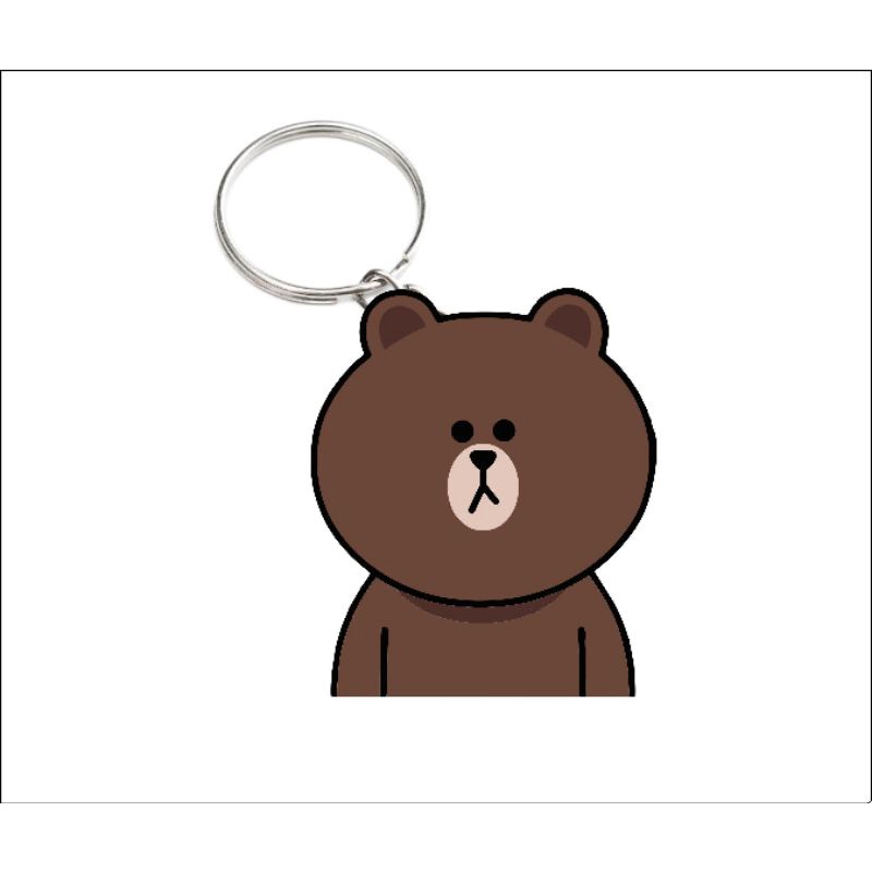 line friends bear keychain 2d | Shopee Malaysia