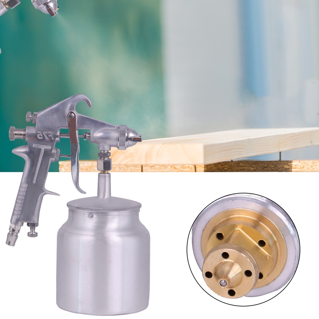 F75 Paint Air Spray Gun 1.5mm Nozzle Air Spray Gun Home Wall Painting