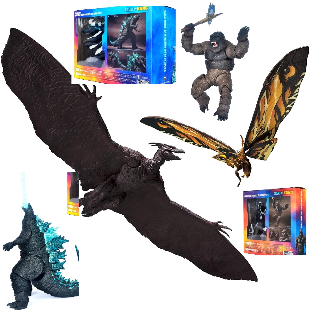 Godzilla and cheap mothra toys