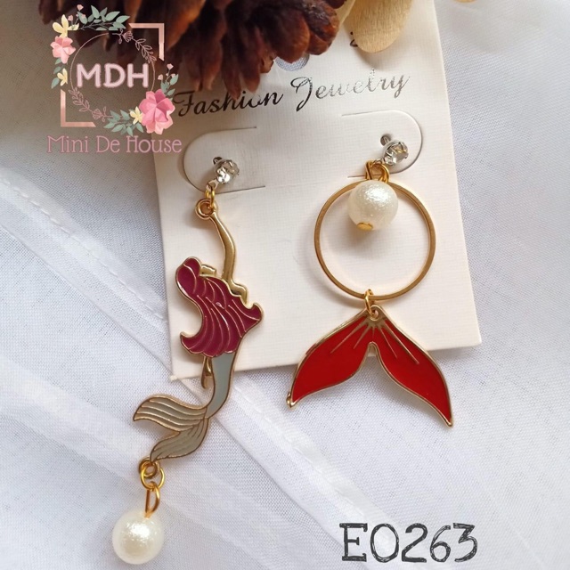 Mermaids Asymmetric Earring (Ready Stock) Shopee Malaysia