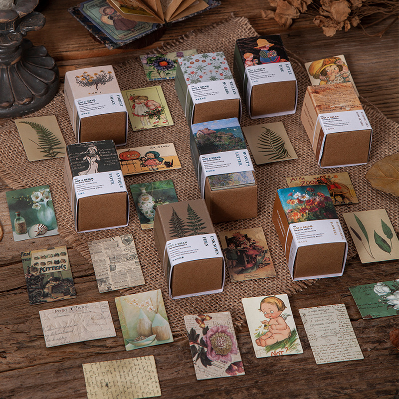 8 Designs vintage material paper [Small Collection 2 Series] Double ...