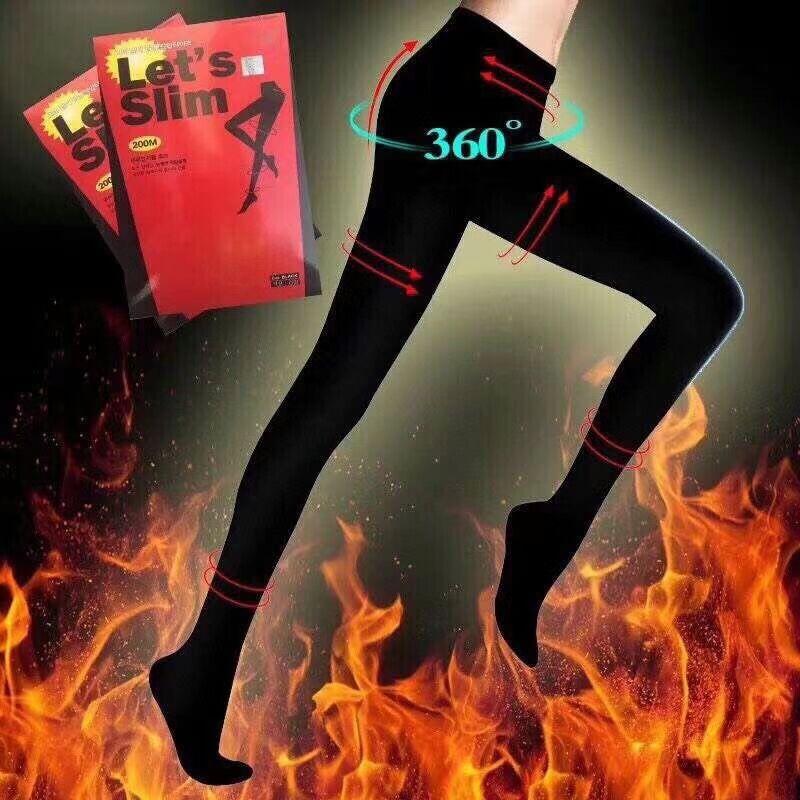 Let's Slim High Stockings/Korean Compression Pantyhose/Legs & Thigh