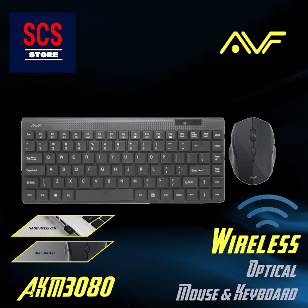 AVF AKM3080 Wireless Keyboard & Optical Mouse | Shopee Malaysia