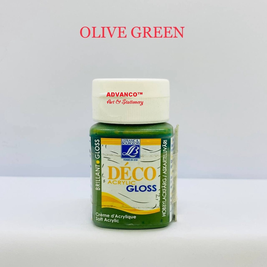 LEFRANC BOURGEOIS DECO ACRYLIC GLOSS 50ML CLEARANCE STOCK