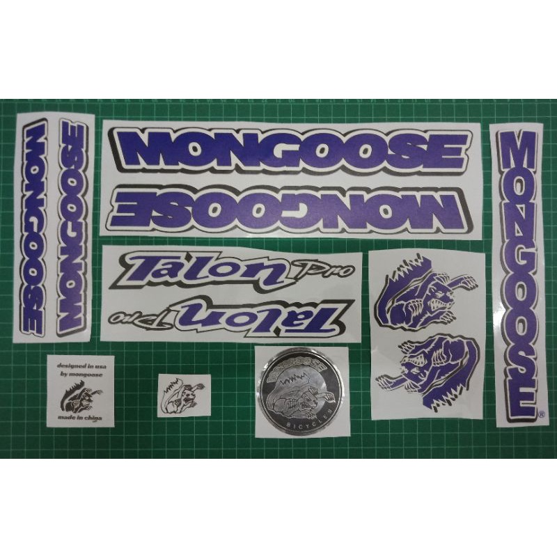 BMX Mongoose Talon Pro Decal Transparent Sticker Set FF | Shopee Malaysia