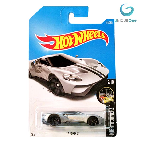 Hot Wheels 2017 Nightburnerz 17 Ford GT 211 365 Silver Rare 1 64 die cast Model Shopee Malaysia