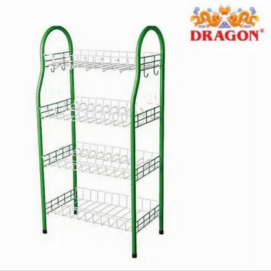 Disc Dragon 4 Layer Plate Rack (Stainless Rust) | Shopee Malaysia