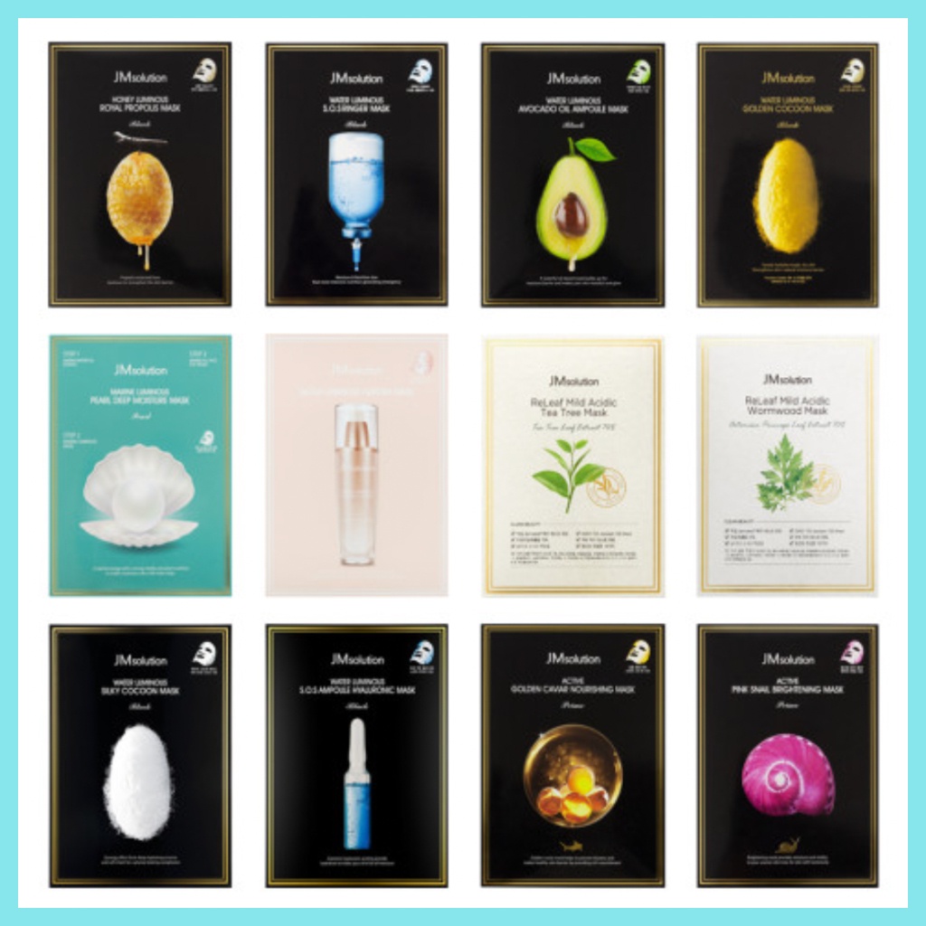 JM Solution Mask Facial Mask Pack 5/10 Pcs Authentic Moisture Nutrient ...