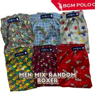 BGM POLO Men's Boxer Random Design With Front Button (1 Pcs) BPMB1590S ...