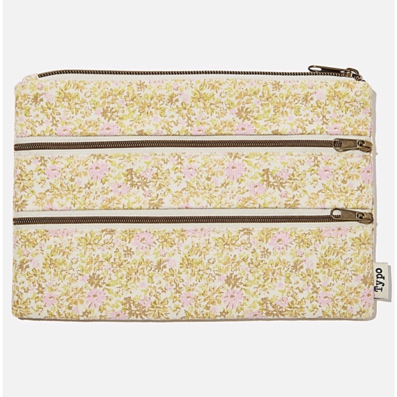 rose gold typo pencil case