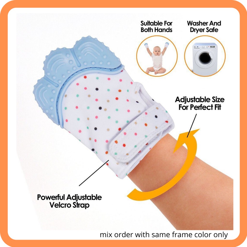 MITTEN BITE | TEETHER | BABY TEETHING MITTEN SELF-SOOTHING MUNCH MITT ...