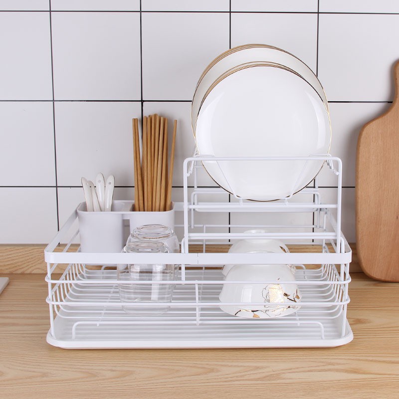 HAUS Japanese Double Layer Dish Rack Drainer Multipurpose Kitchen Rack ...