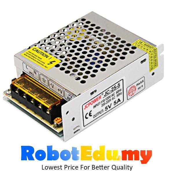 [PSU]AC to DC 25W 5V 5A CCTV Alarm RGB LED Strip CNC Machine Switching Power Supply Adapter Transformer JC-25-5 S-25-5