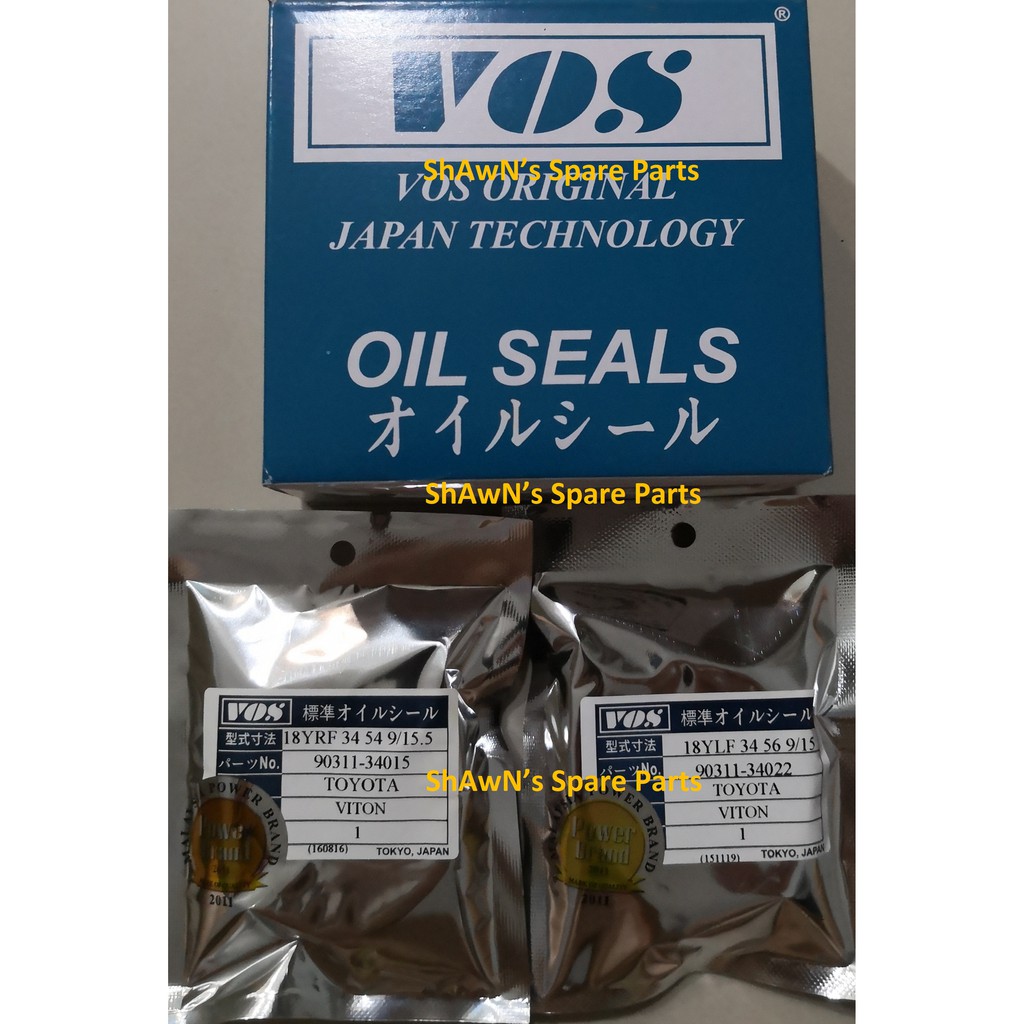 (Set) Drive Shaft Oil Seal (AUTO) Toyota Vios NCP42 / NCP93 / NCP150