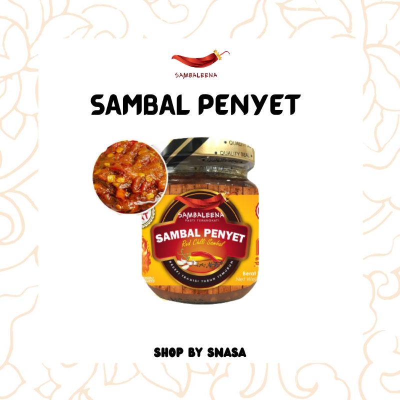 Sambal Penyet By Sambaleena 150g Shopee Malaysia