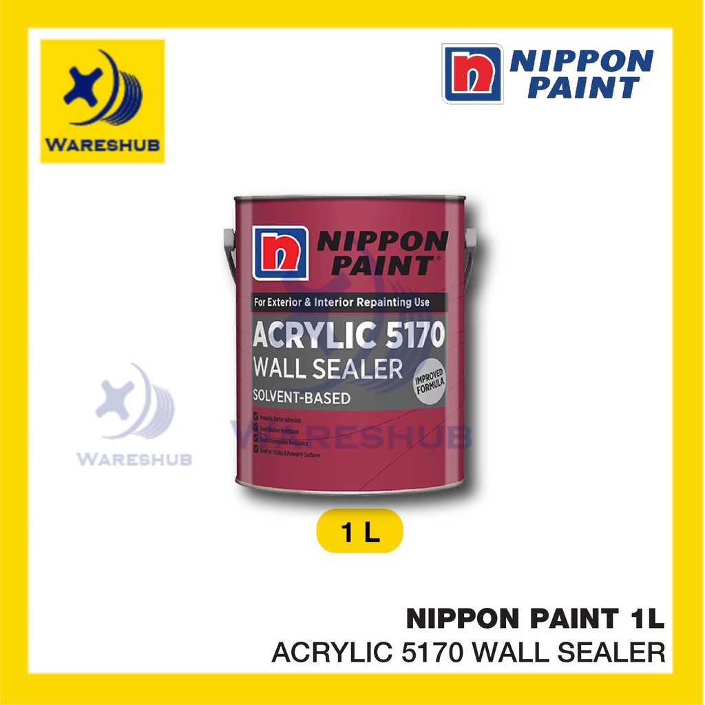 Nippon Paint 1L Acrylic 5170 Wall Sealer Improved Formula Strong ...