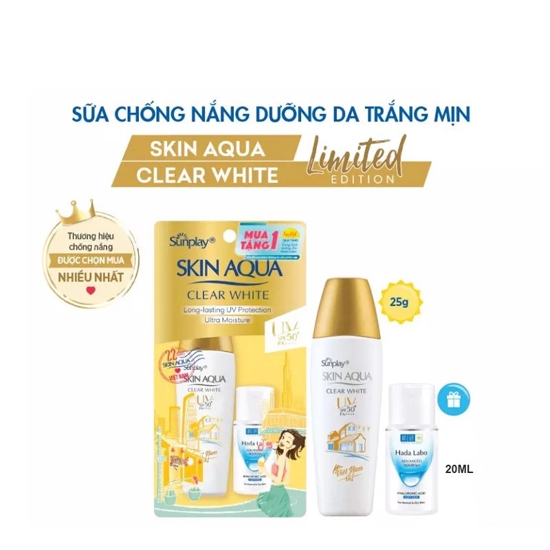 [Free Hada Labo Lotion] Sunplay Skin Aqua Clear White SPF50 + / PA ...