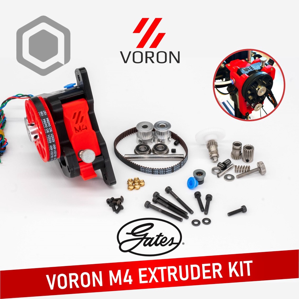 Voron M Extruder Kit With Gates Powergrip Ll Gt Rf Belt Pulleys Direct Ender V Mount