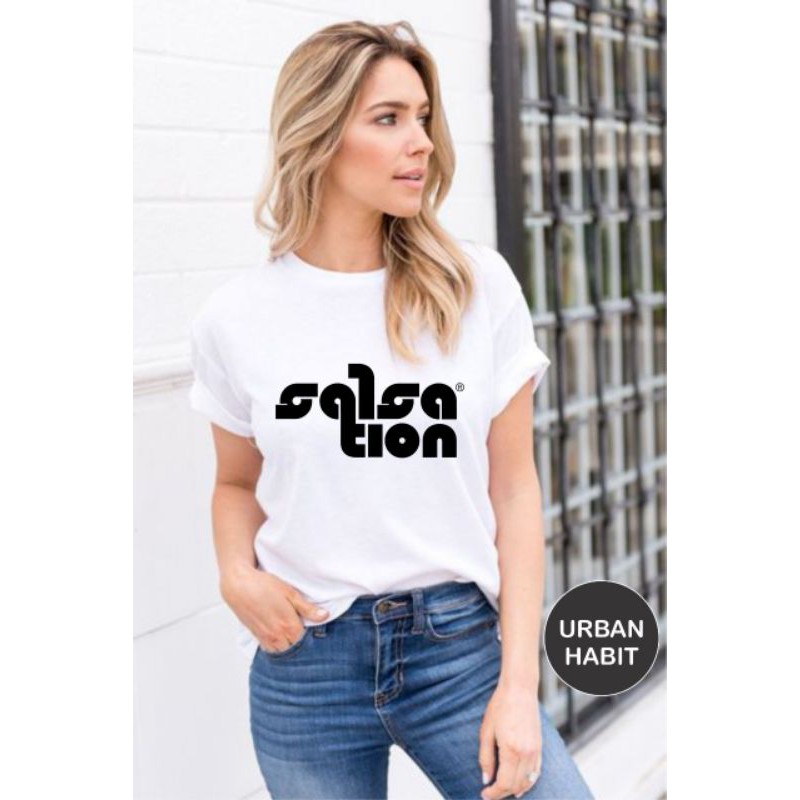 Salsation tshirt salsa comport white T-Shirt - CS-0156 | Shopee