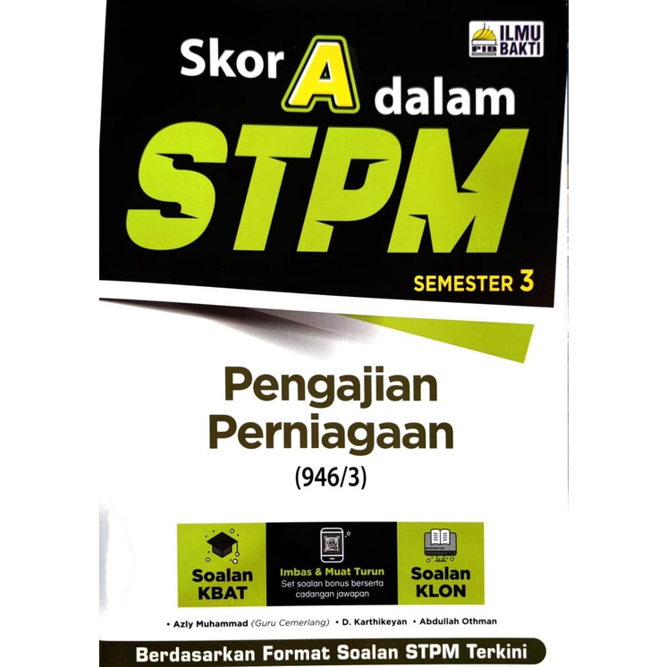 2023 2022 Kertas Model Skor A Dalam Stpm Semester 3 Penerbit Ilmu