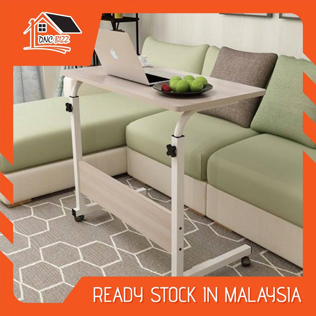 「Stock Ready in M’sia」L60/80cm Adjustable Bedside Laptop Table Sofa