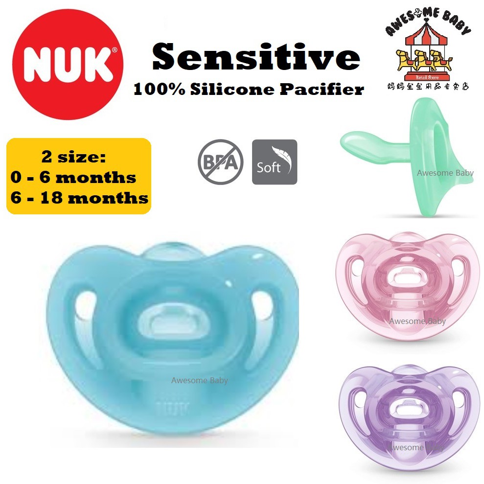 Nuk store pacifier sensitive