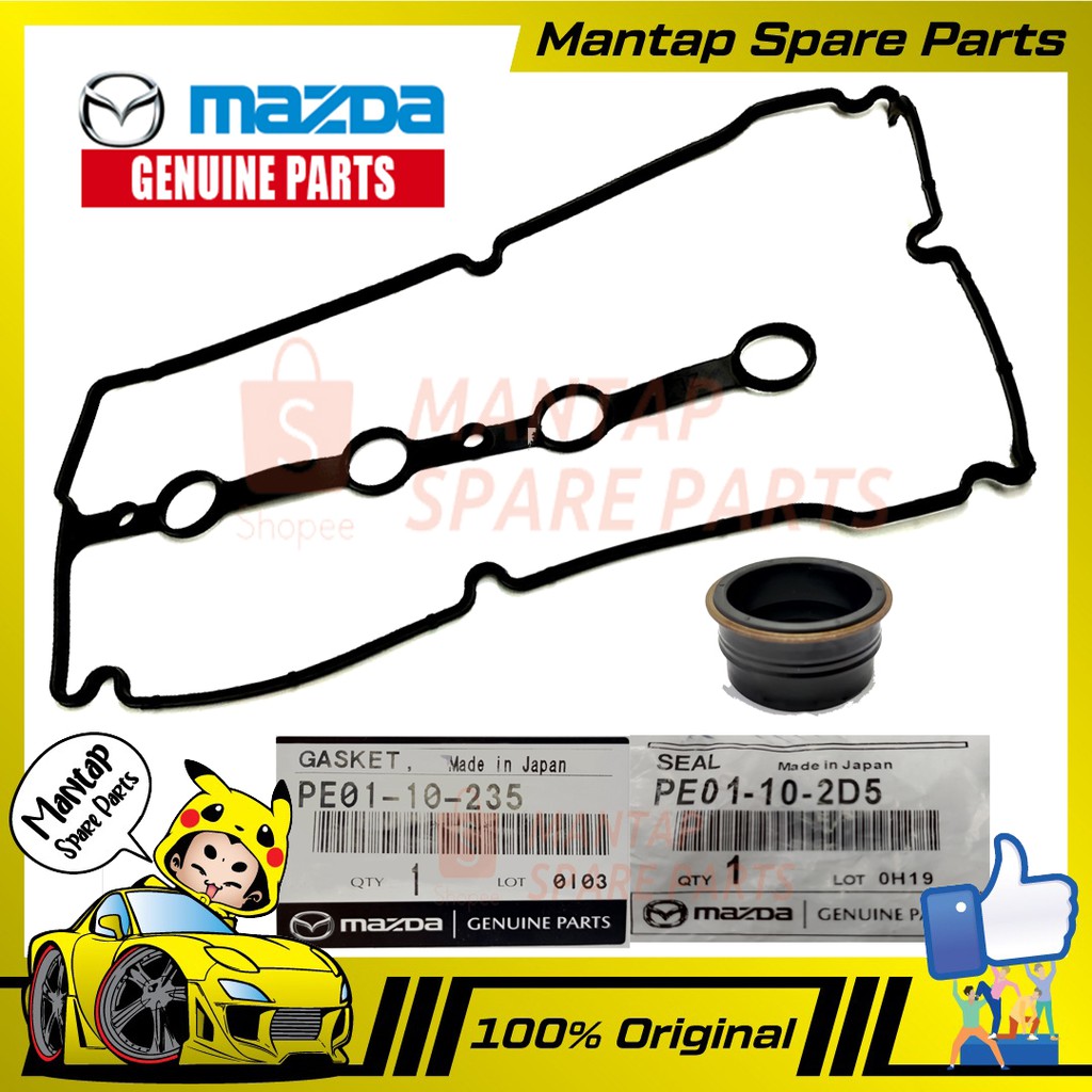 MAZDA GENUINE PARTS CAR ENGINE PARTS VALVE COVER GASKET + VVTI SENSOR ...