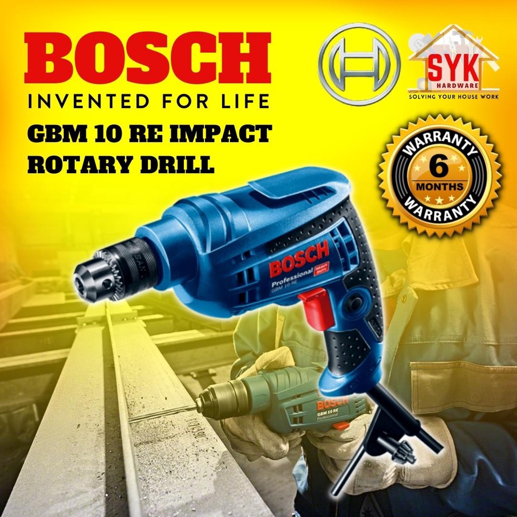 SYK BOSCH GBM 10 RE GBM10RE Impact Rotary Drill Driver Hand Drill