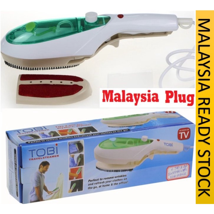 MALAYSIA TOBI IRON STEAM ELEKTRIK TANGAN / Baju Seterika/ Travel